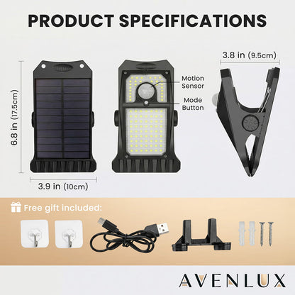 Avenlux™ Solar Clip-On Light